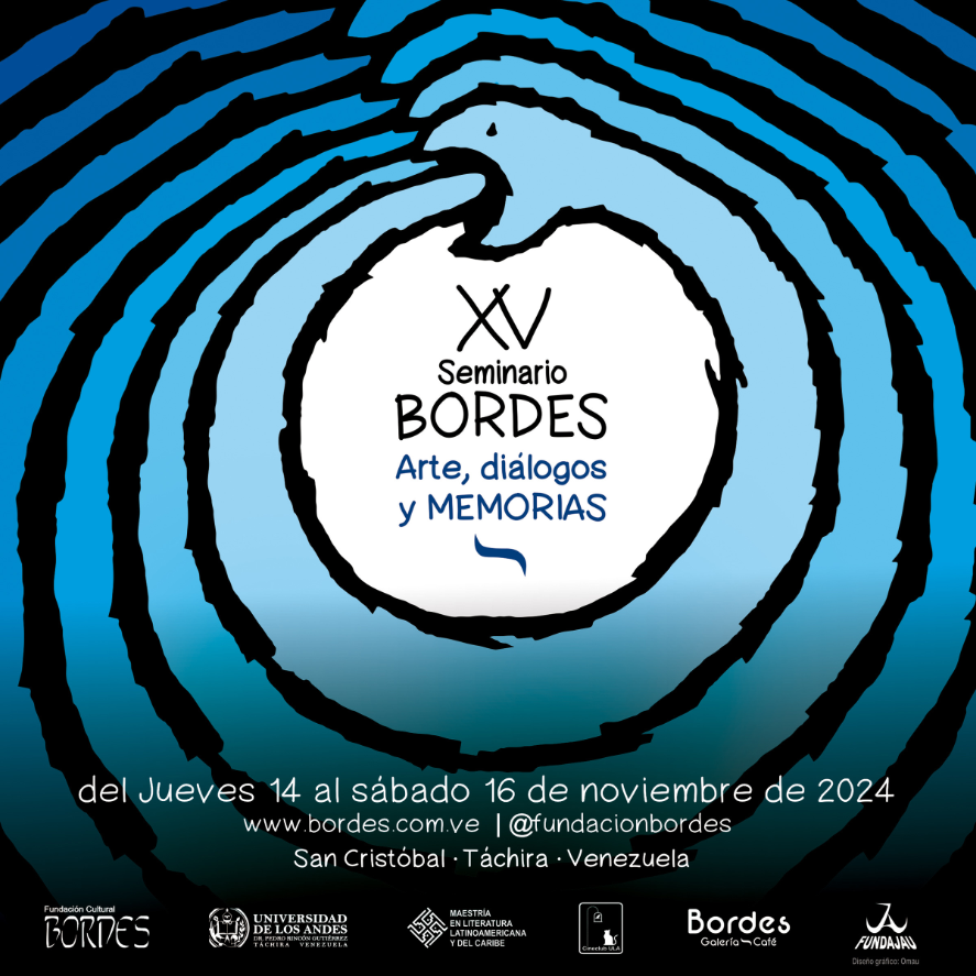 Afiche de la XV edición del Seminario Bordes en 2024 por Oscuraldo